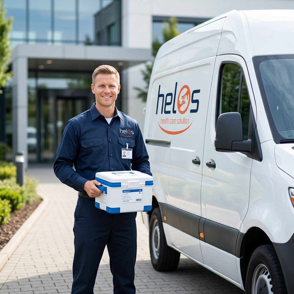 Helos Health Care Solution Kurier und Lieferfahrzeug